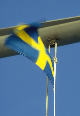 Schwedische Gastlandflagge